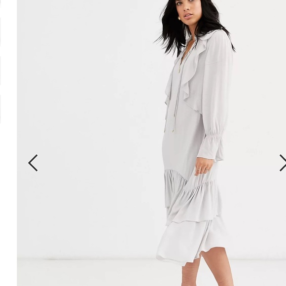 Mango Viscose Ruffle Dress - Picture 7 of 11